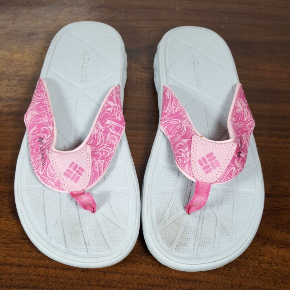 Columbia Omni Grip Ladies Mens Size 7 (Womens 8.5) Sport Beach Sandals Gray Pink